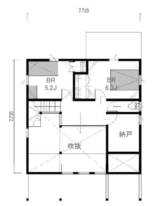 ハンチングの間取り